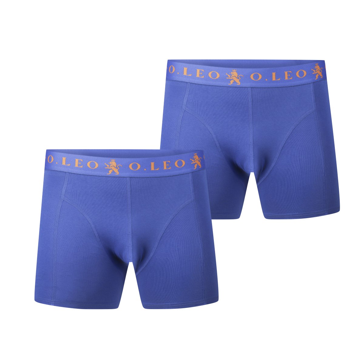 O.Leo Heren 2 Pack Boxershorts Blauw