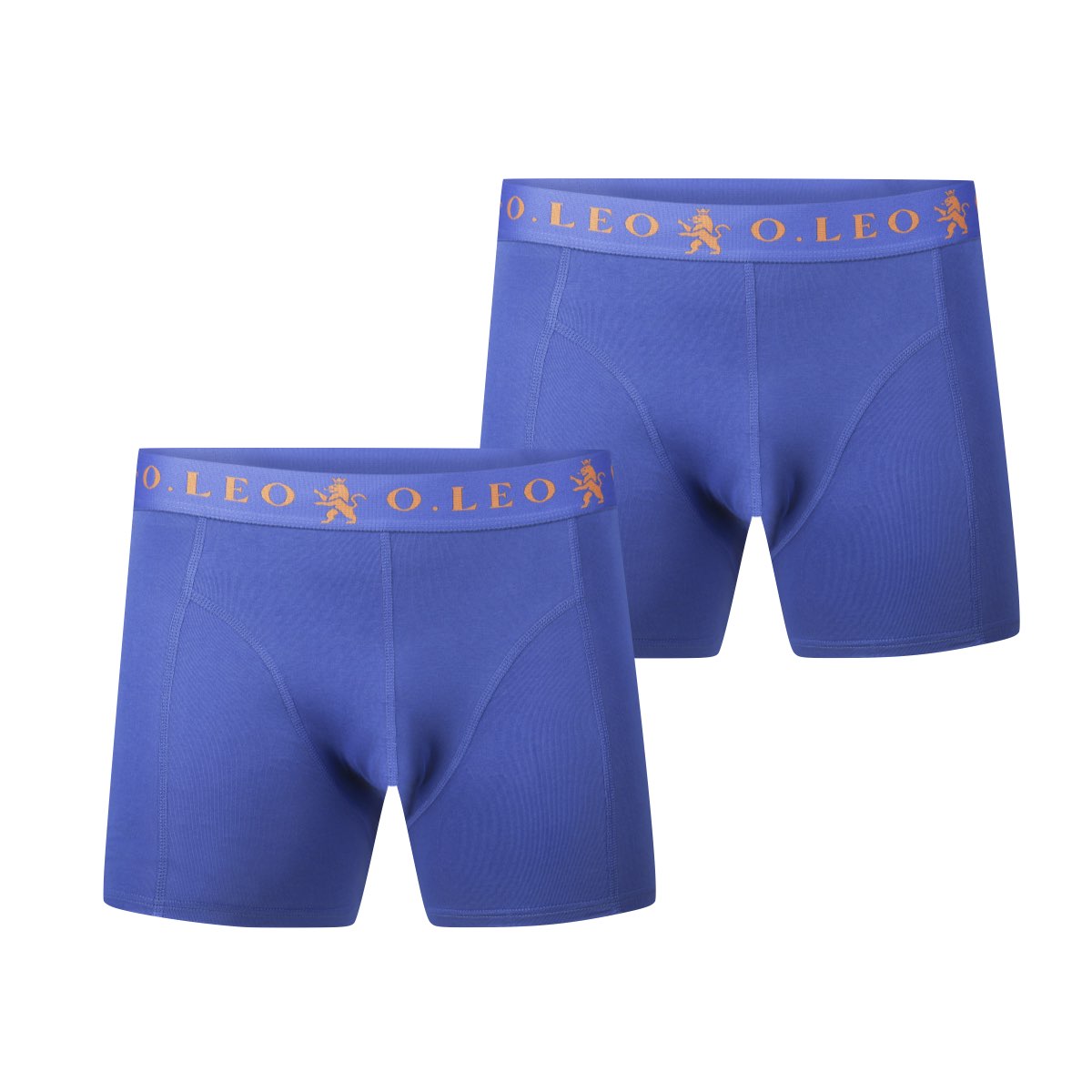 O.Leo Heren 2 Pack Boxershorts Blue