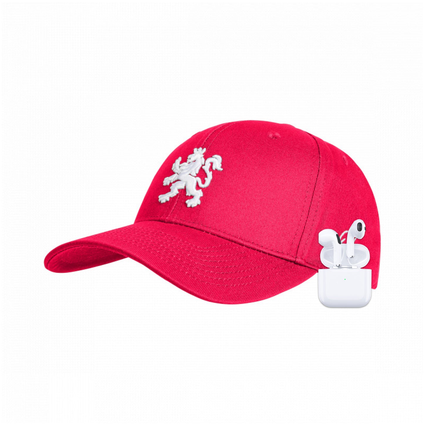 COMBIDEAL O.Leo Baseballkappe Pink & MyTech-Ohrhörer