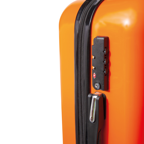 O.leo Suitcase Orange | Trolley | Hard Case | Hand luggage case 35L