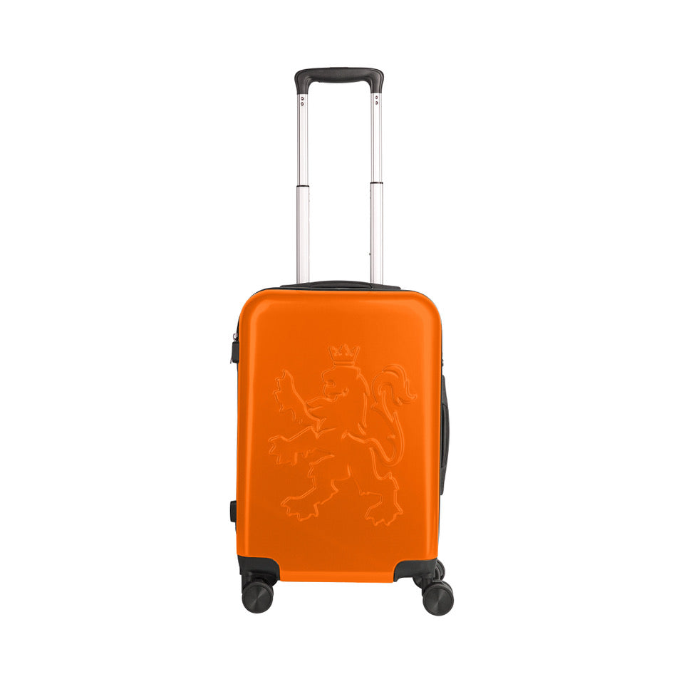 O.Leo reiskoffer Oranje met MyTech Smart Finder
