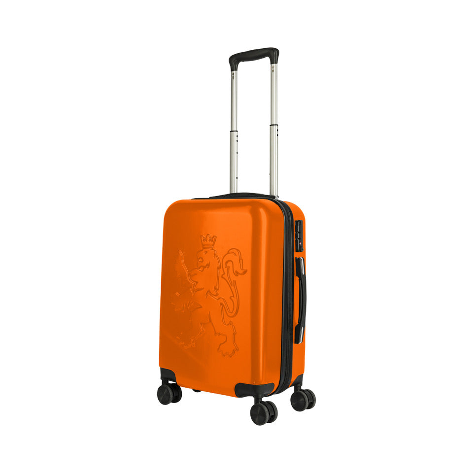 O.Leo reiskoffer Oranje met MyTech Smart Finder