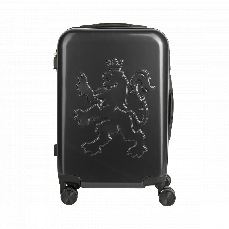 O.leo Reiskoffer | Trolley | Hard Case | Handbagagekoffer 35L Zwart