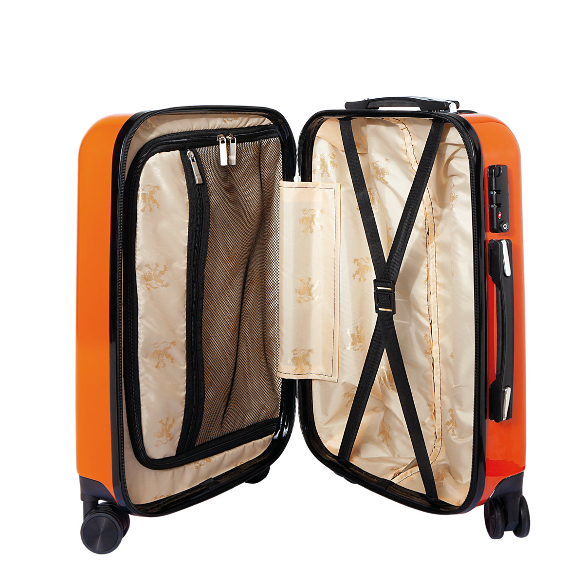 O.leo Suitcase Orange | Trolley | Hard Case | Hand luggage case 35L