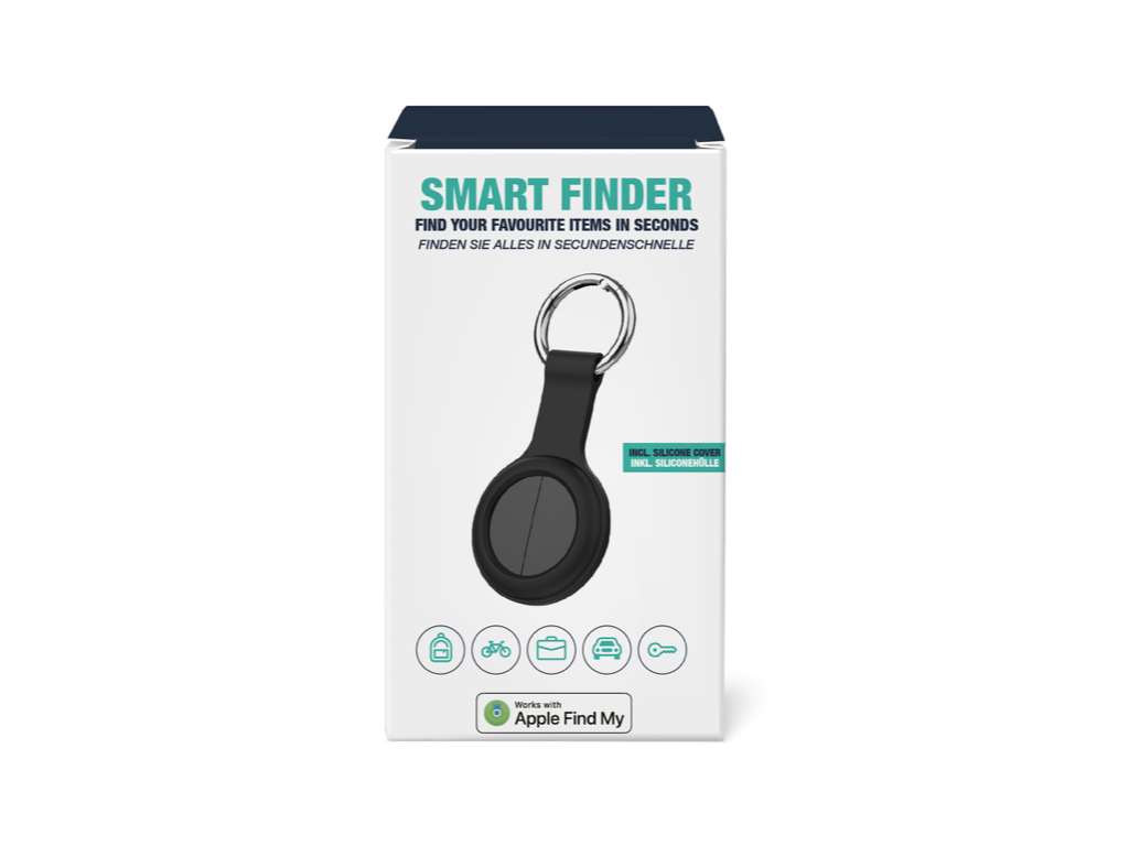 O.Leo reiskoffer Patroon met MyTech Smart Finder