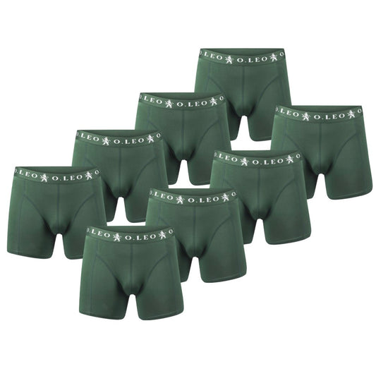 O.Leo Heren 8 Pack Boxershorts Groen