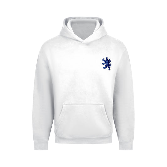 O.Leo Hoodie Wit (Blauwe Leeuw)