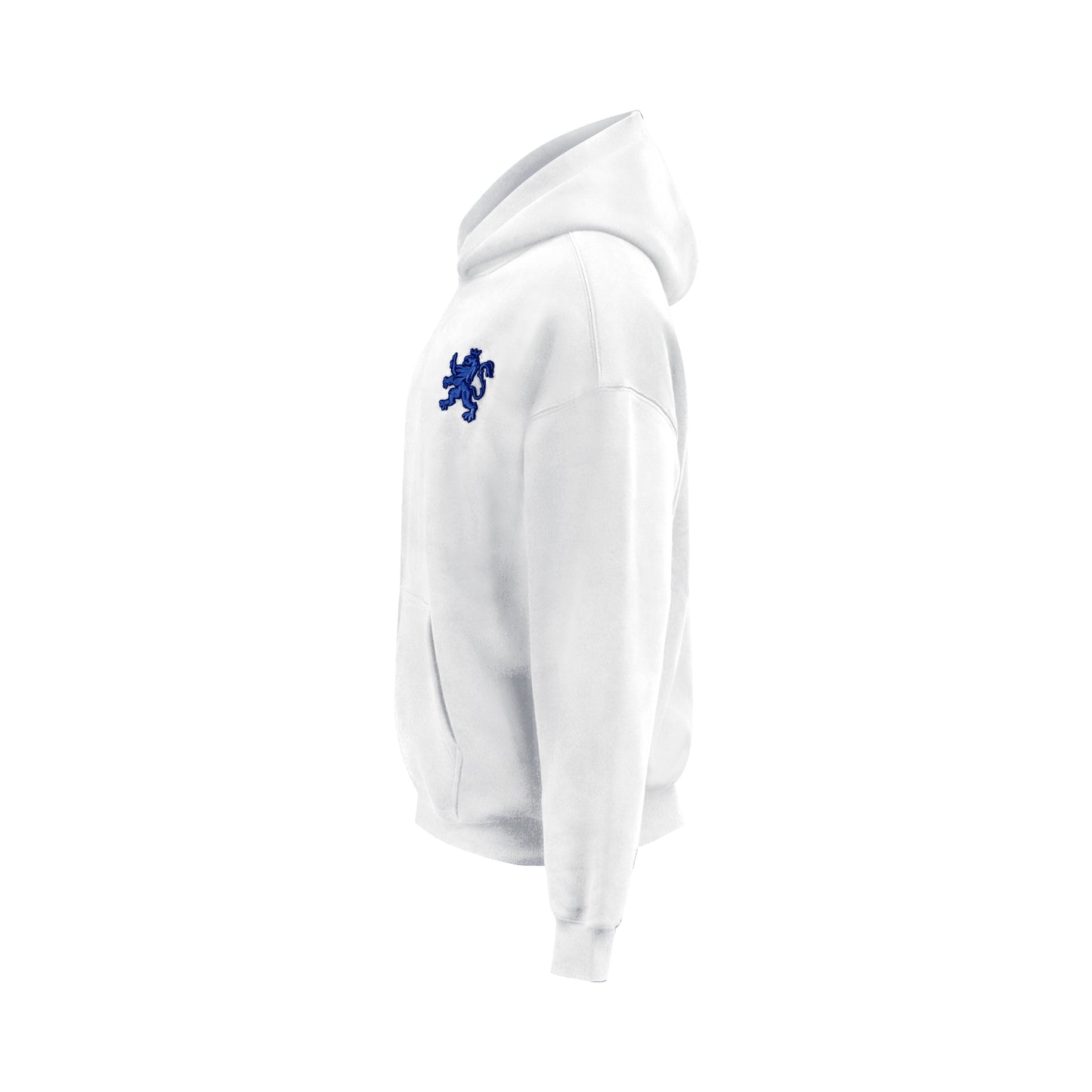 O.Leo Hoodie Wit (Blauwe Leeuw)