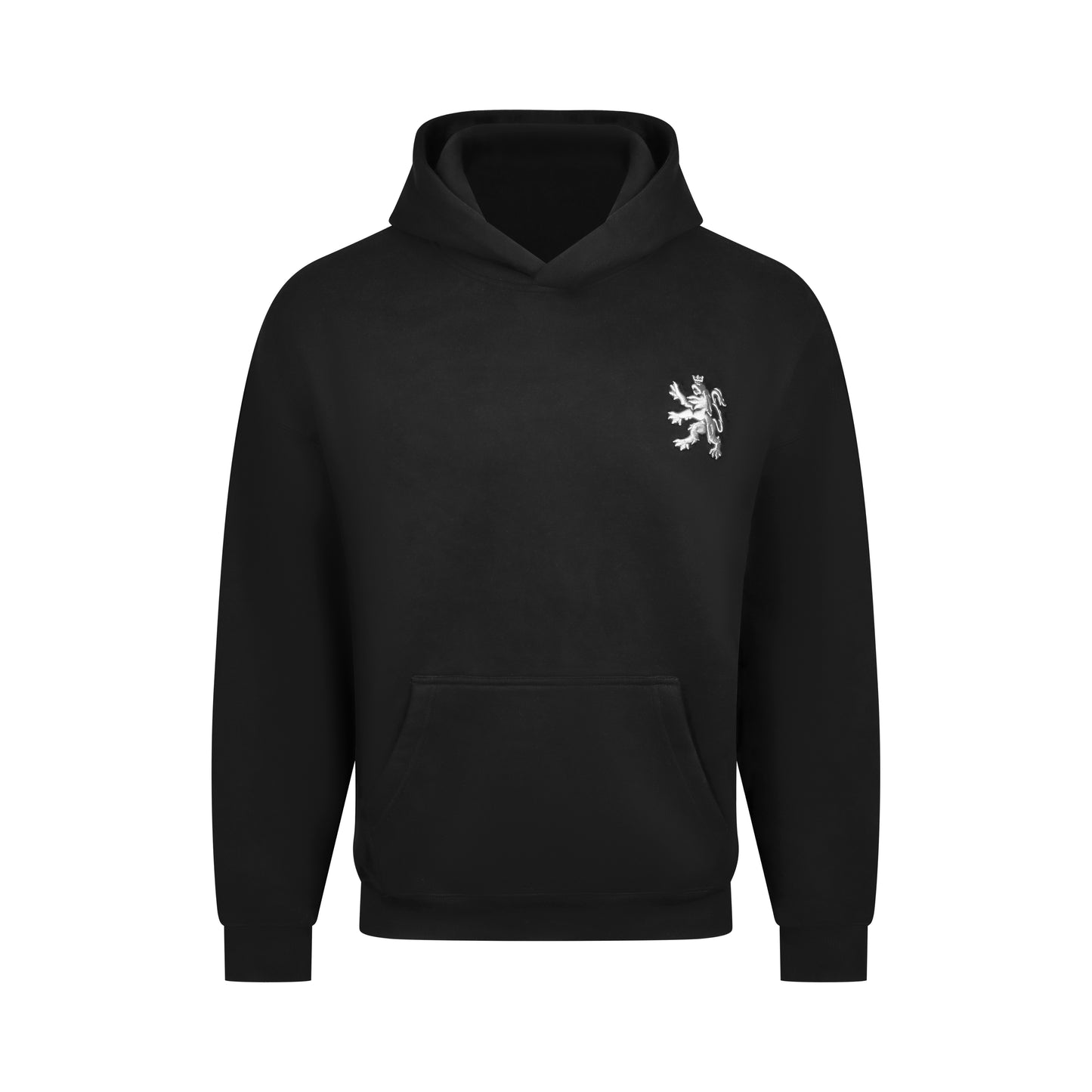 O.Leo Hoodie Zwart (Witte Leeuw)