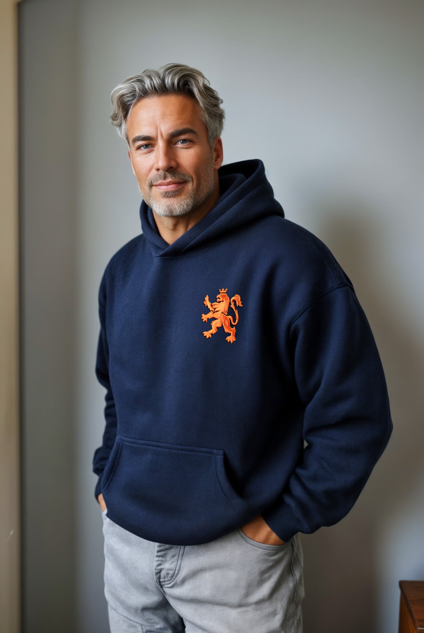 O.Leo Hoodie Blauw (Oranje Leeuw)