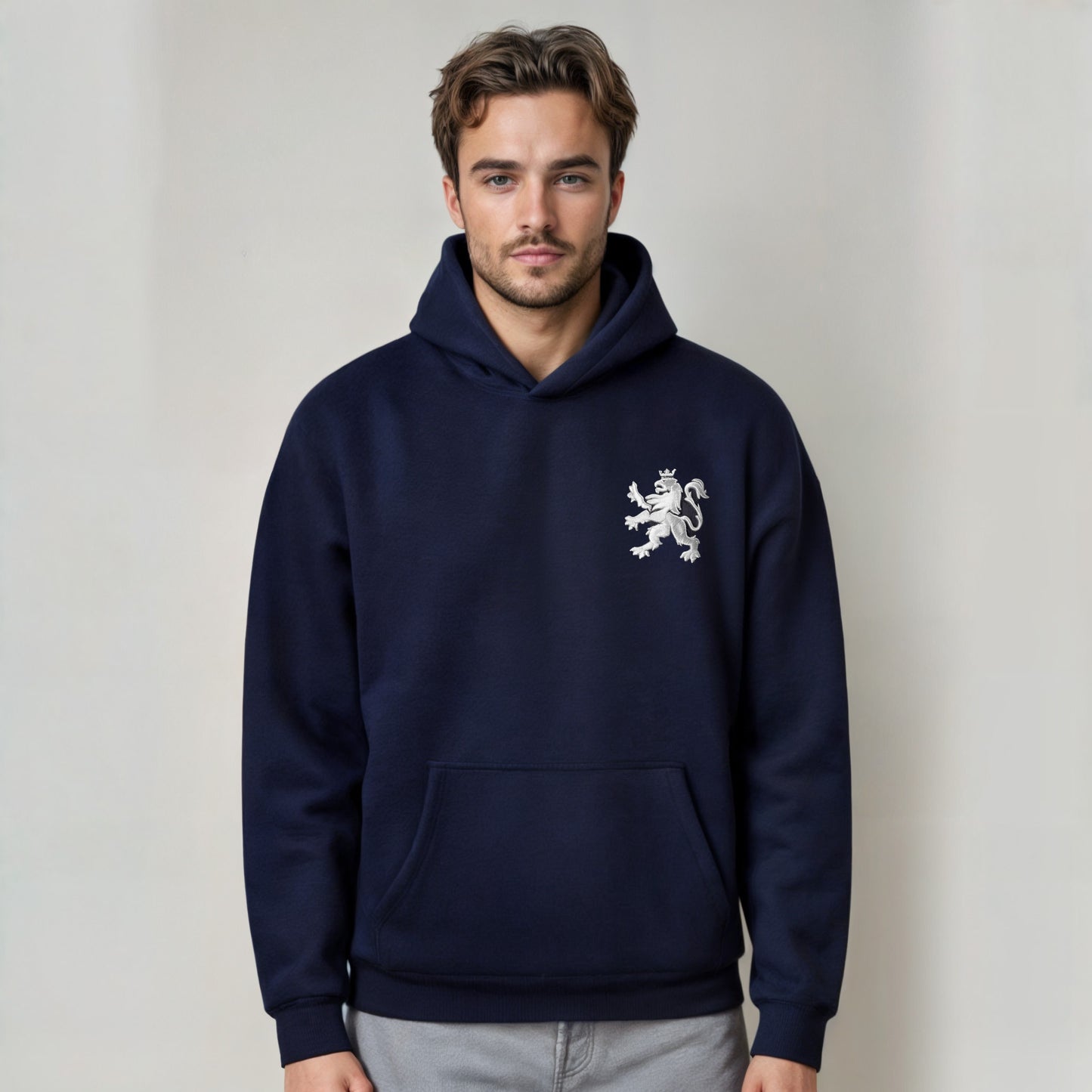 O.Leo Hoodie Blauw (Witte Leeuw)