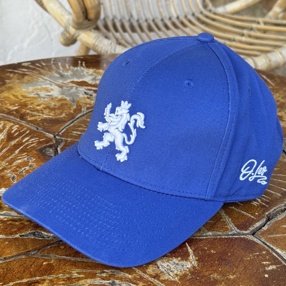 O.Leo baseballpet - Blauw - Witte Hollandse leeuw – Unisex