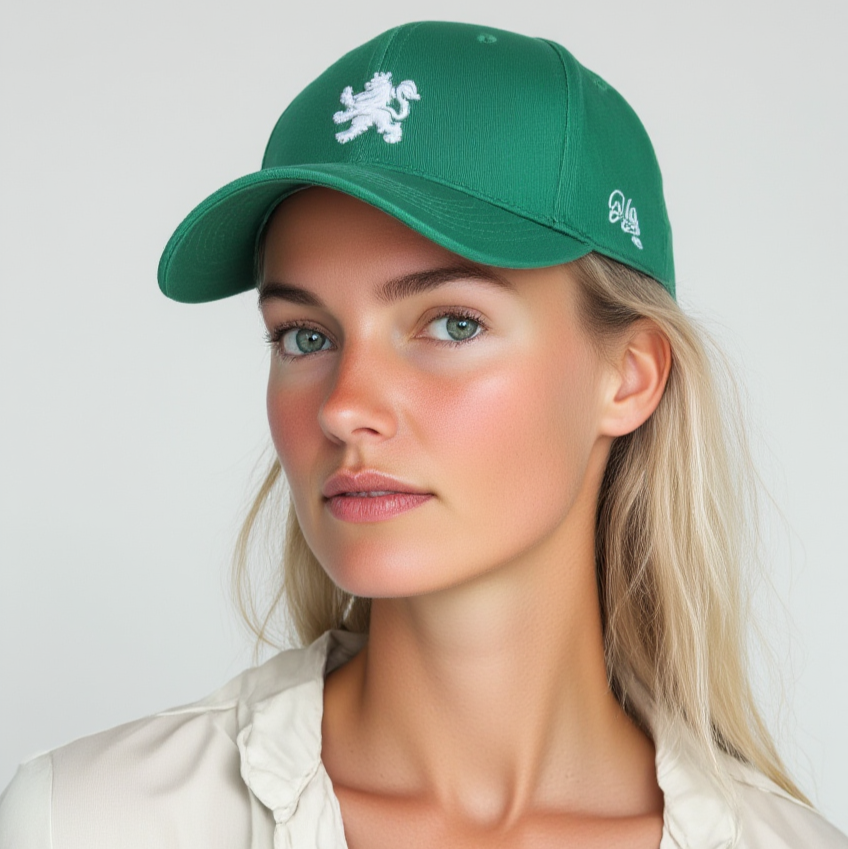 O.leo baseball cap with Dutch lion - Green - Unisex