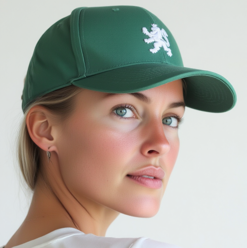 COMBIDEAL O.Leo baseballpet - Groen - Witte Hollandse leeuw & MyTech Earbuds