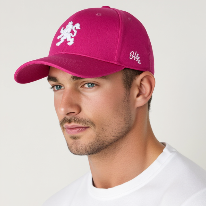 O.Leo Baseballpet - Roze - Witte Hollandse leeuw - Pride flag - Unisex