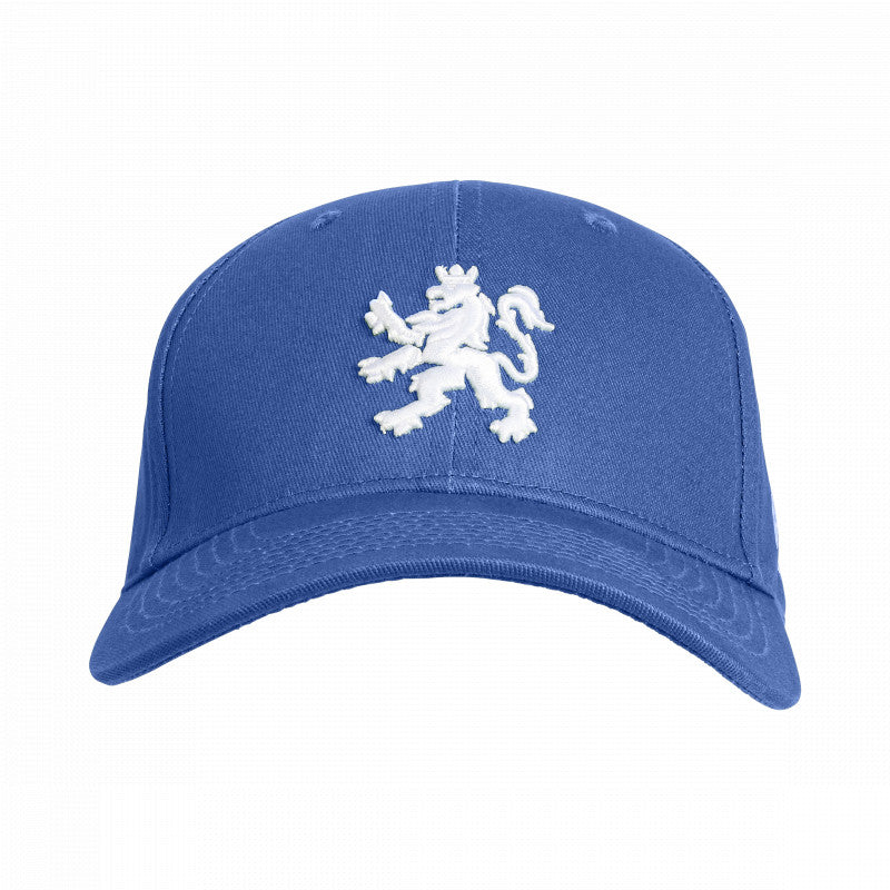 O.leo baseballpet met Hollandse leeuw - Blauw met witte leeuw – Unisex