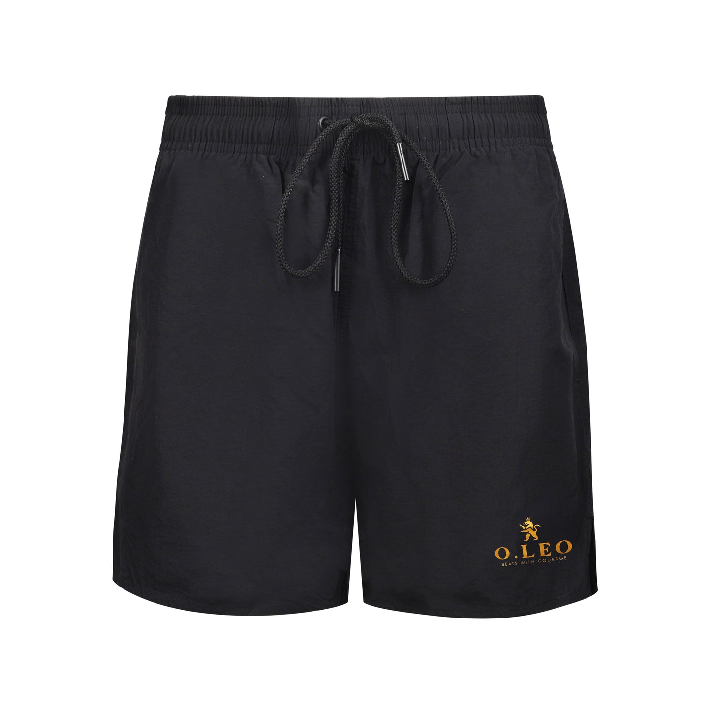 O.Leo Men's Swimming Trunks Black with free boxer shorts
