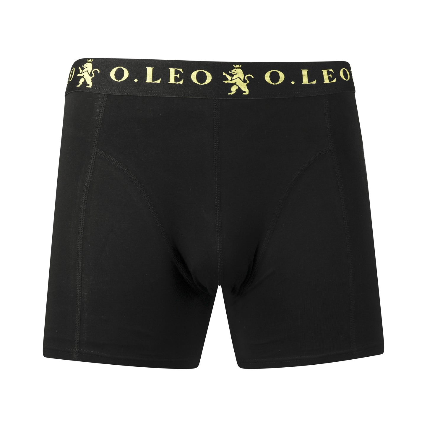 O.Leo Men's Swimming Trunks Black with free boxer shorts