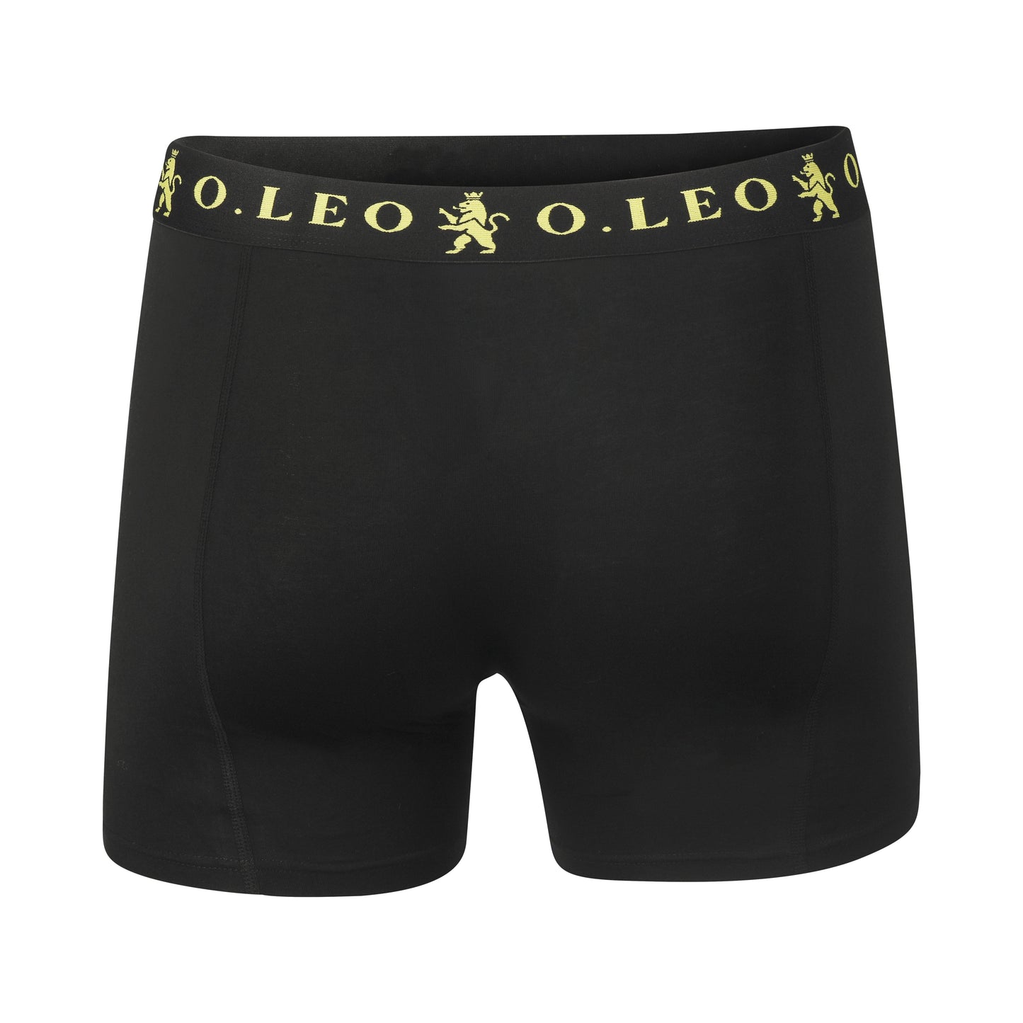 O.Leo Men's Swimming Trunks Black with free boxer shorts