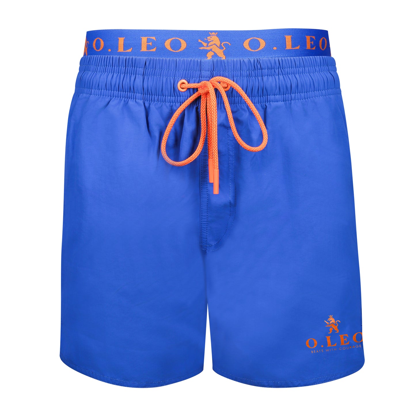 O.LEO Heren Zwembroek Blue met gratis boxershort