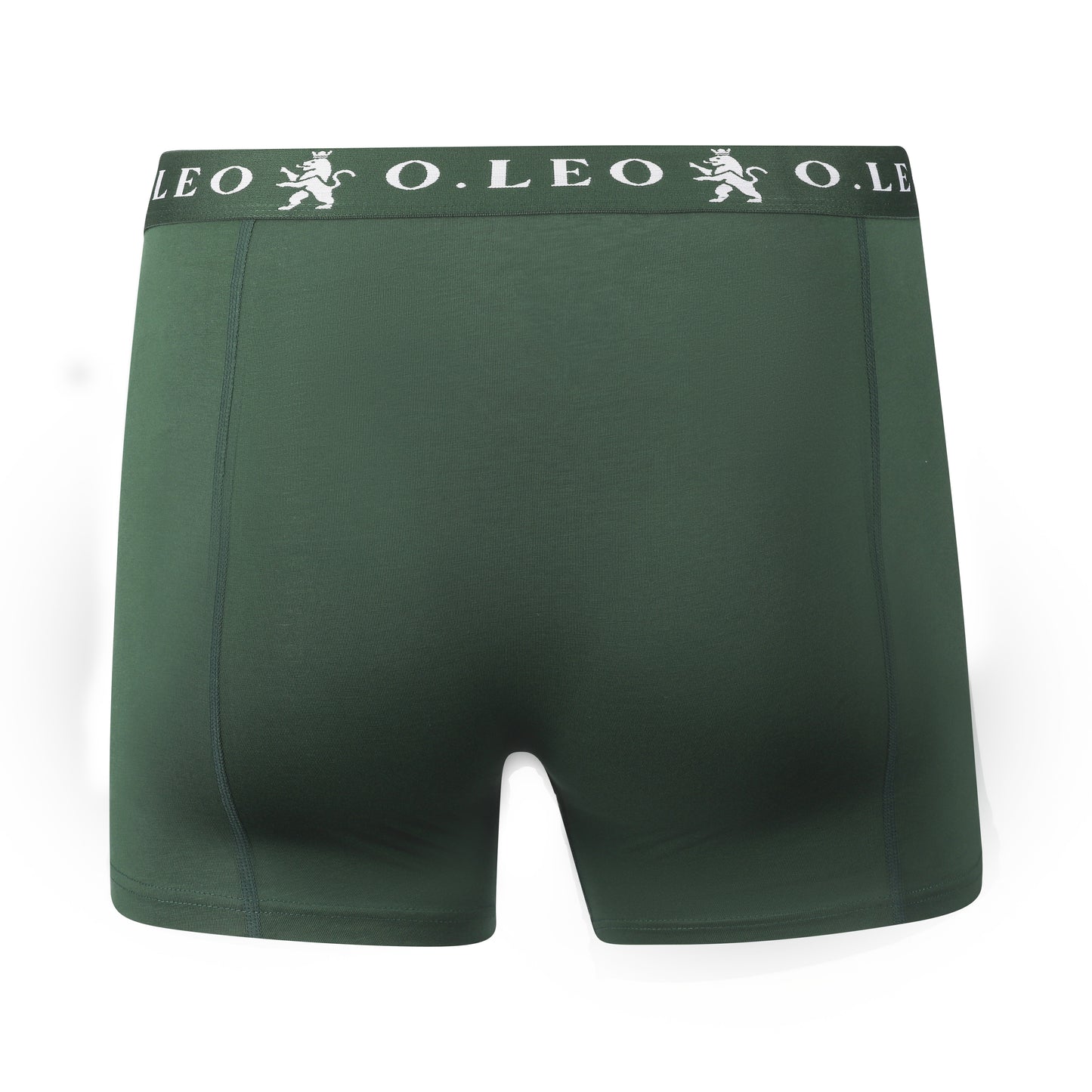 O.Leo Men's Swimming Trunks Green with free boxer shorts