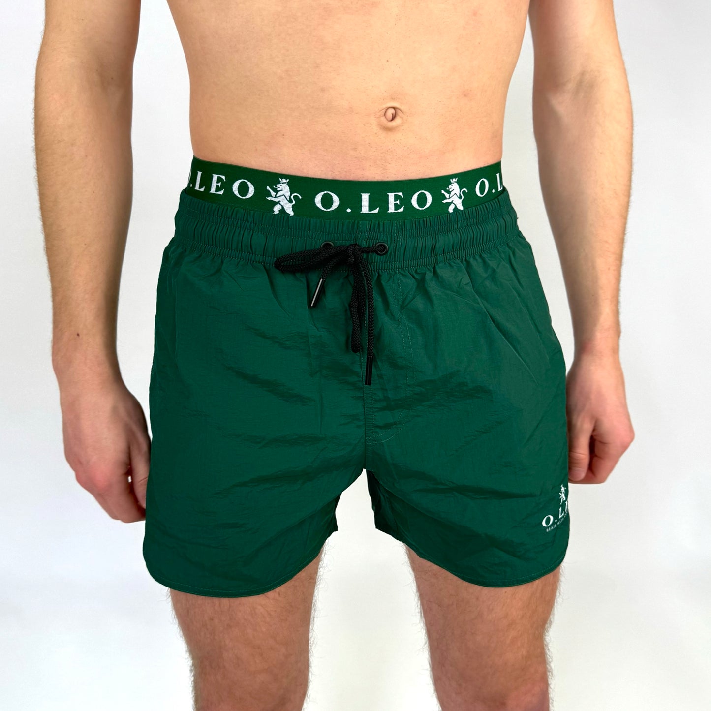 O.LEO Heren Zwembroek Green met gratis boxershort