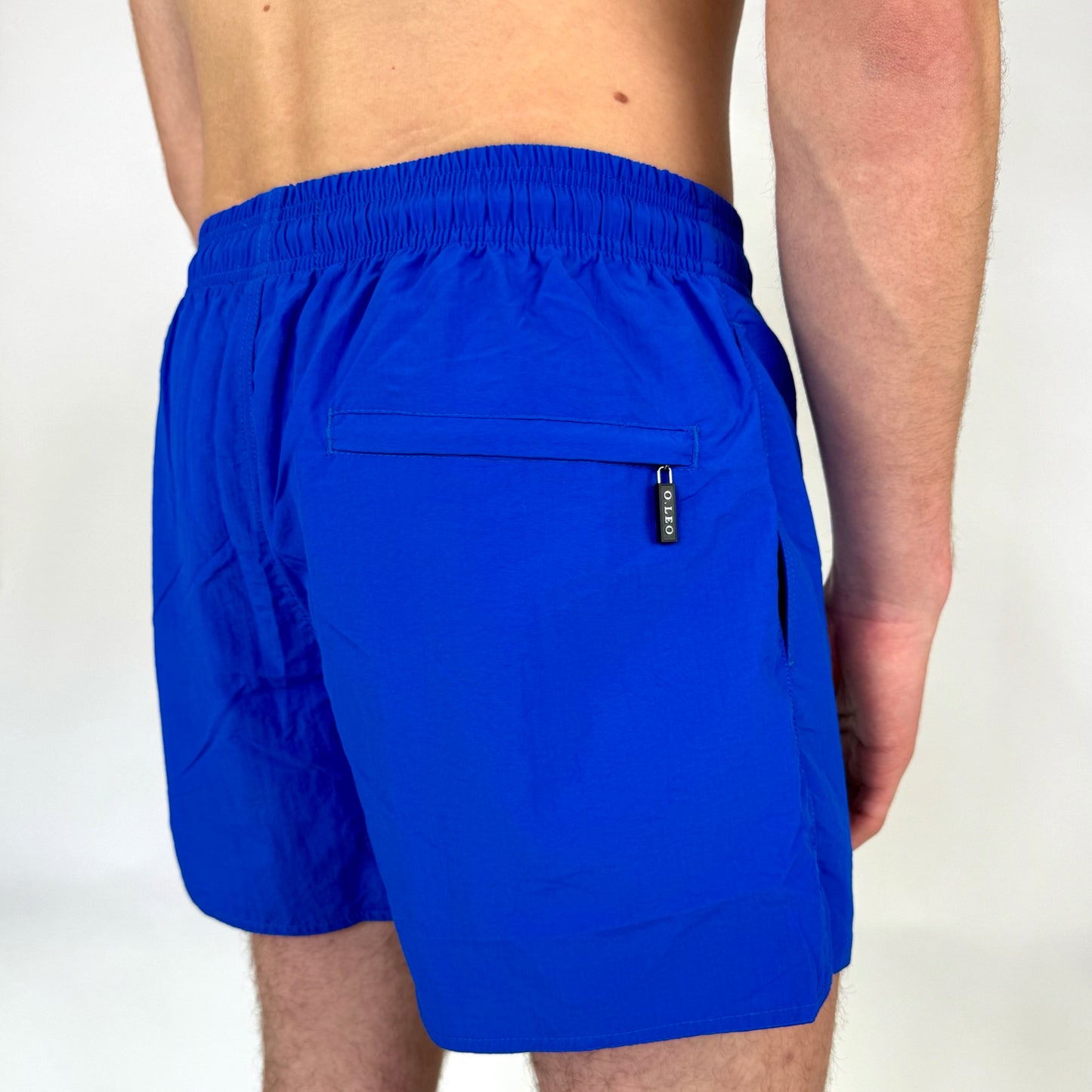 O.LEO Heren Zwembroek Blue met gratis boxershort