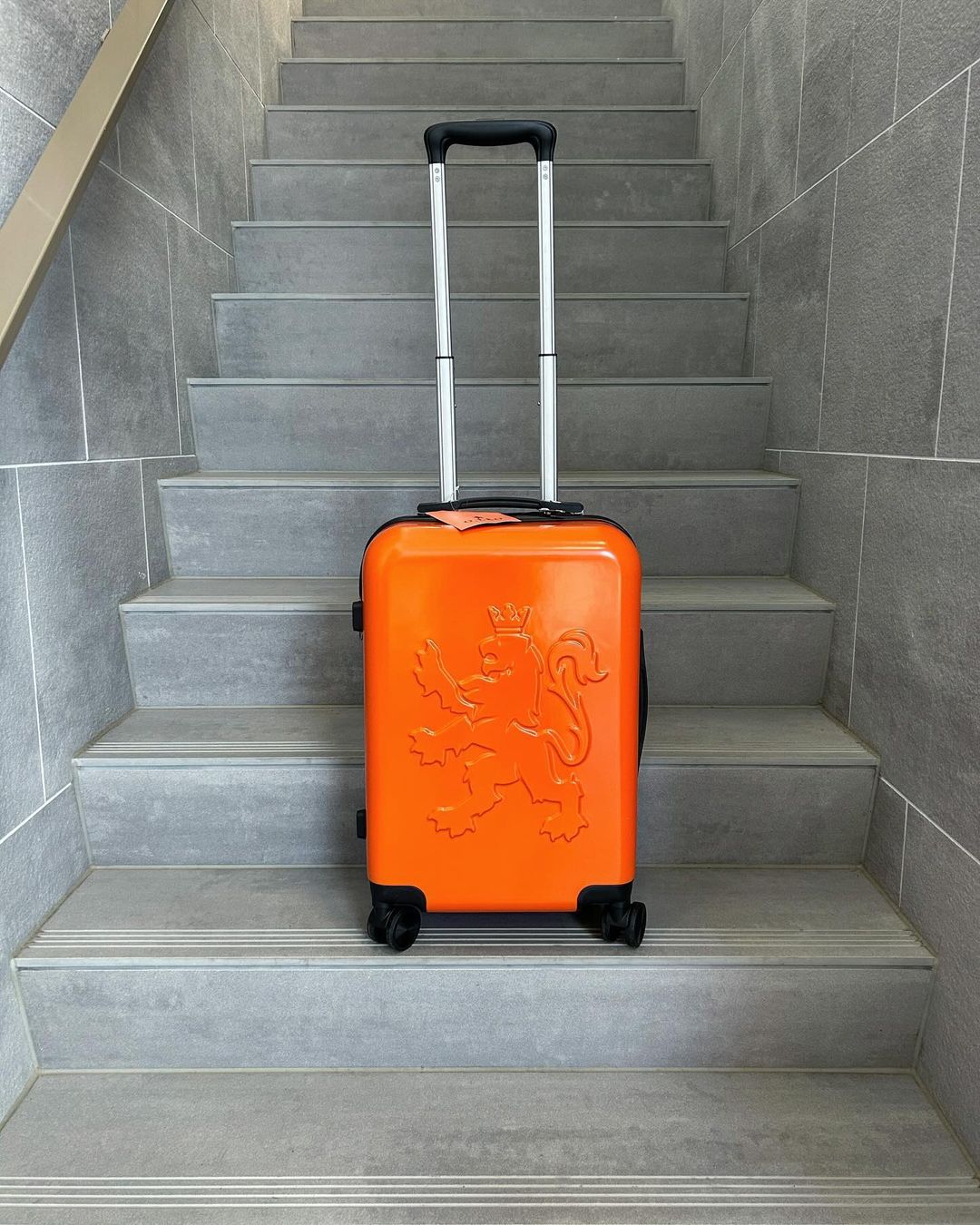 O.leo Suitcase Orange | Trolley | Hard Case | Hand luggage case 35L