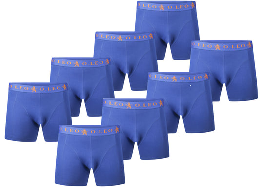 O.Leo Heren 8 Pack Boxershorts Blauw