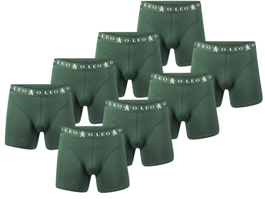 O.Leo Heren 8 Pack Boxershorts Groen