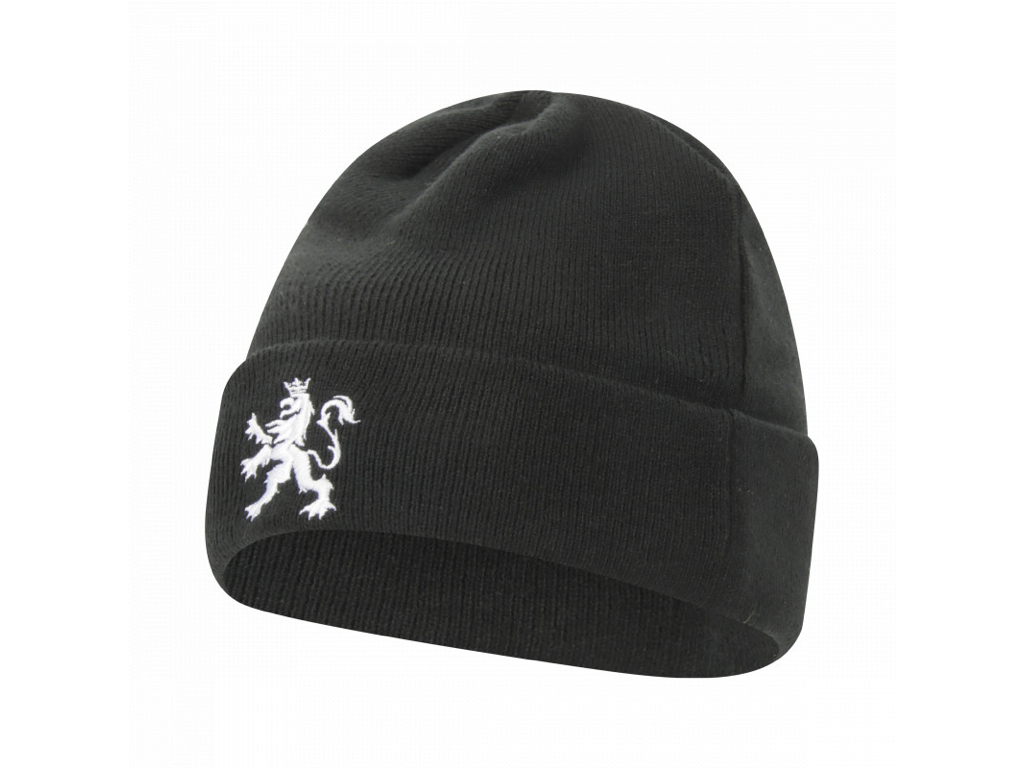 O.Leo Beanie Zwart met zwarte handschoenen