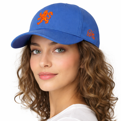 O.Leo Cap - Blauw - Oranje leeuw – Unisex
