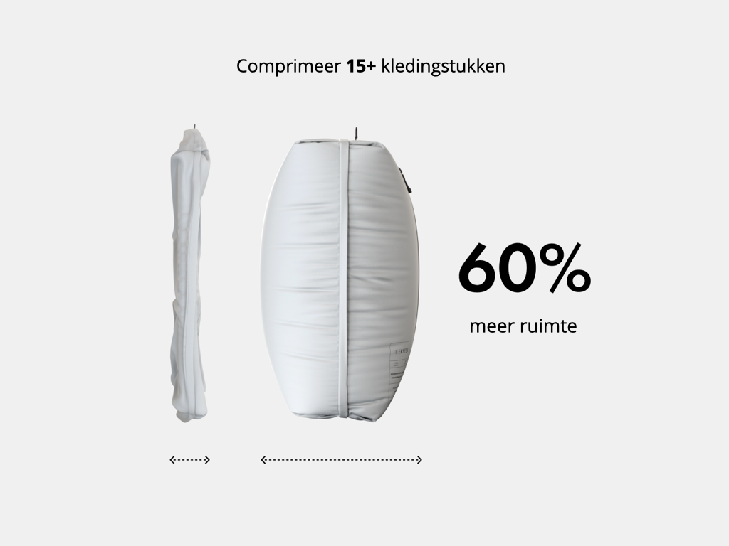 Ekster - TravelPack - Vacuum Kit - 2 Pack - Inclusief Pomp