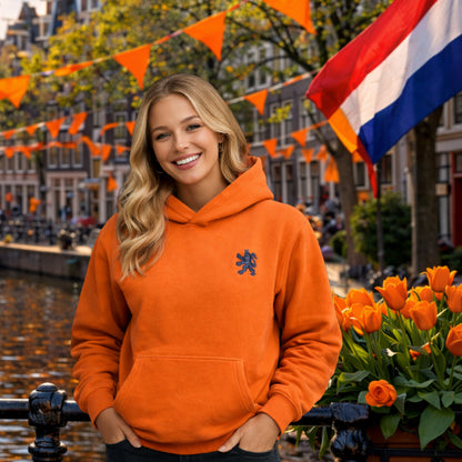O.Leo Hoodie Oranje (Blauwe Leeuw)