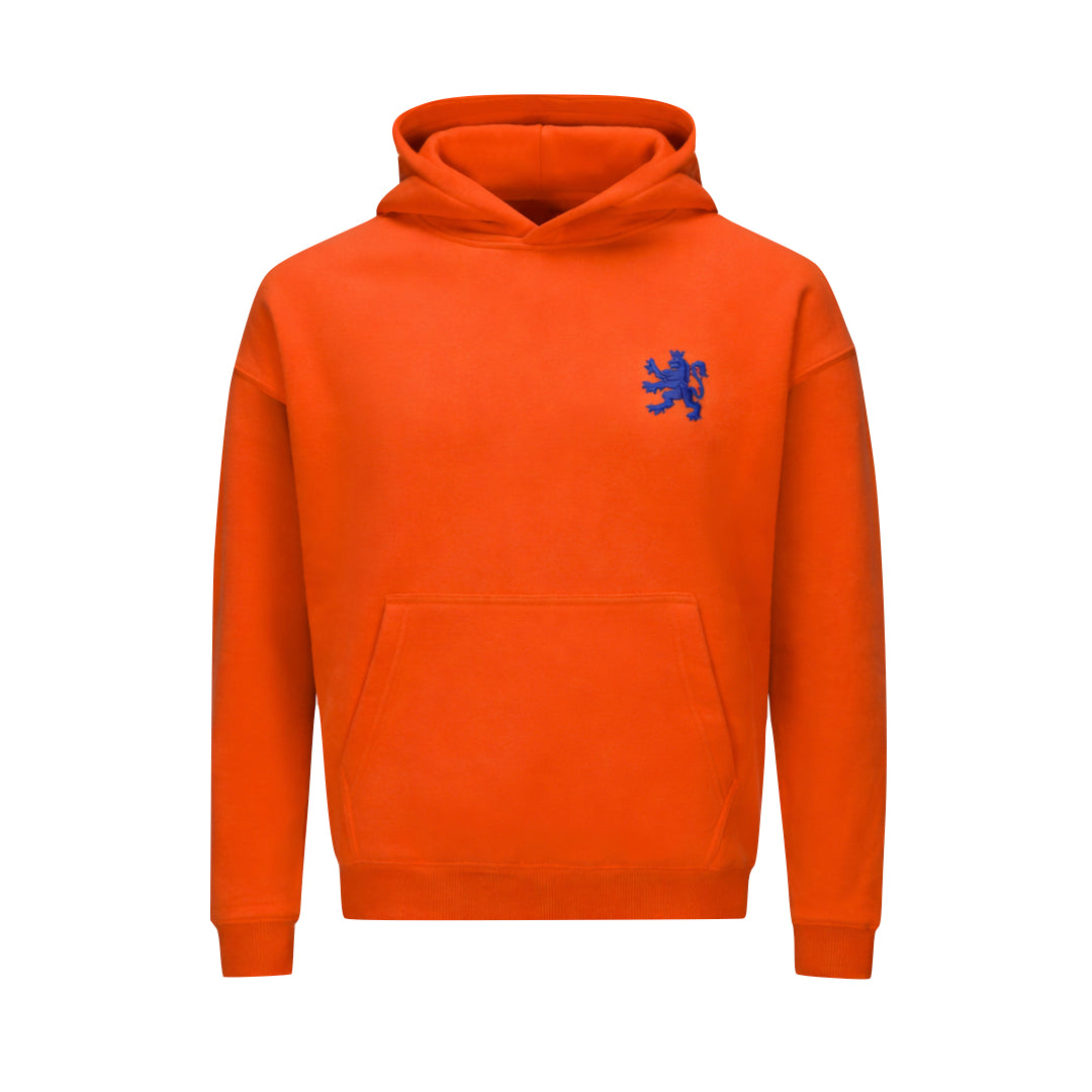O.Leo Orange Hoodie (Blue Lion)