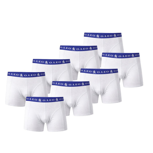O.Leo Heren 8 Pack Boxershorts Wit