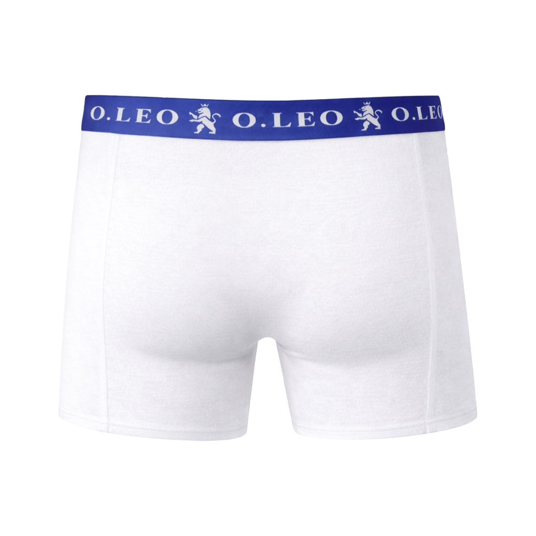 O.Leo Men's 2 Pack Boxer Shorts Blue 