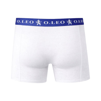 O.Leo Men's 2 Pack Boxer Shorts Blue 