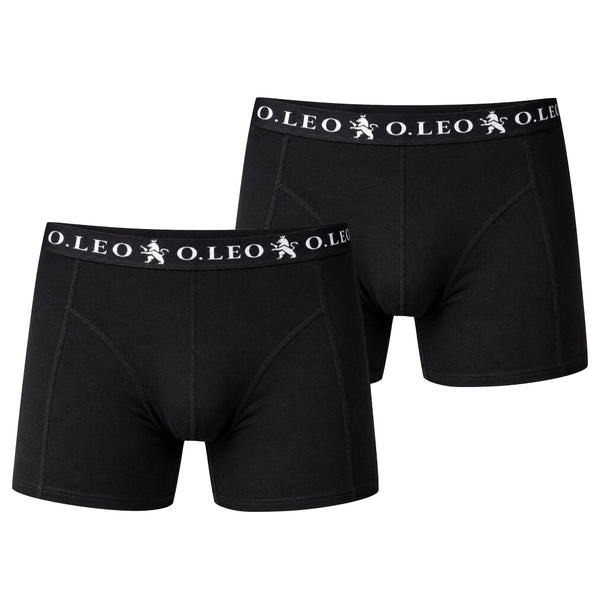 O.Leo Heren 2 Pack Boxershorts Zwart