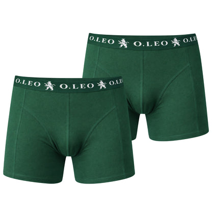 O.Leo Heren 2 Pack Boxershorts Groen