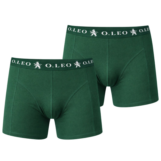 O.Leo Heren 2 Pack Boxershorts Groen
