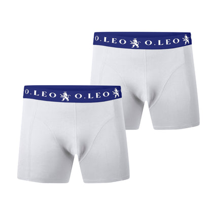 O.Leo Heren 2 Pack Boxershorts Wit