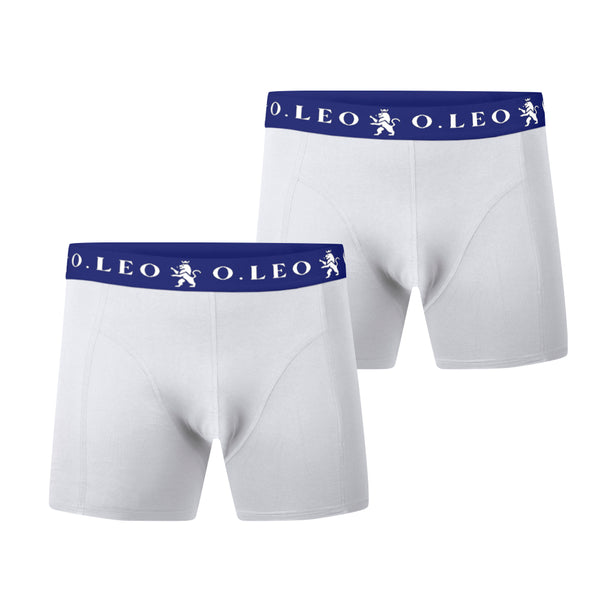 O.Leo Heren 2 Pack Boxershorts Wit