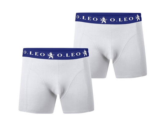 O.Leo Men's 2 Pack Boxer Shorts Black 