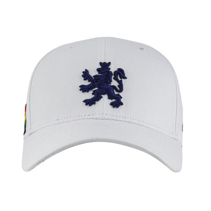 O.Leo Baseballpet - Wit - Blauwe Hollandse leeuw - Pride flag - Unisex