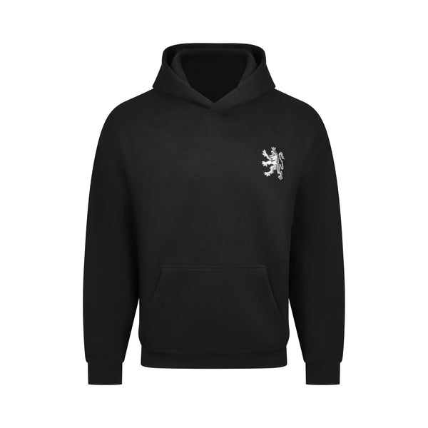 O.Leo Hoodie Zwart (Witte Leeuw)