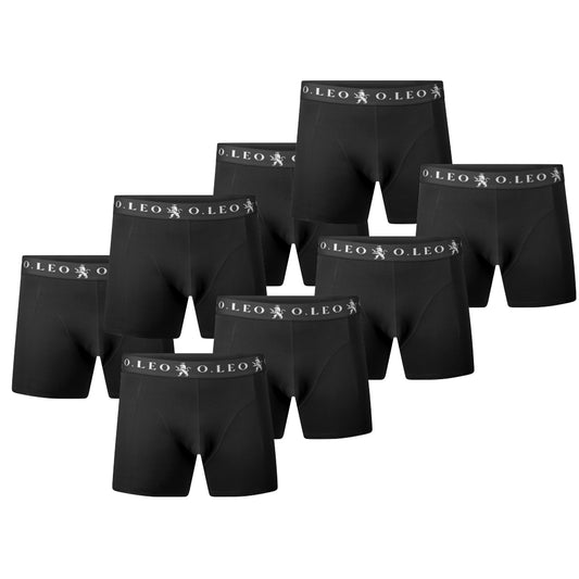 O.Leo Heren 8 Pack Boxershorts Zwart