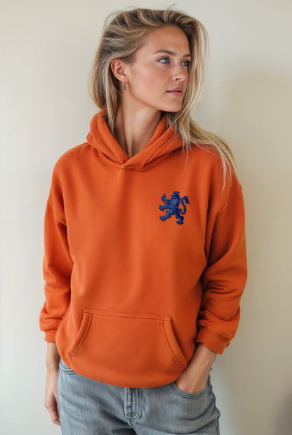 O.Leo Hoodie Oranje (Blauwe Leeuw)