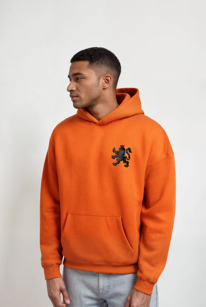 O.Leo Hoodie Oranje (Zwarte Leeuw)