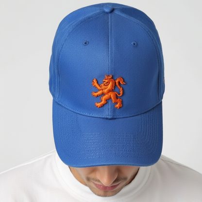 COMBIDEAL O.Leo baseballpet Blauw - Oranje Hollandse leeuw & MyTech Earbuds